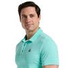 Original Penguin Gents Heritage Stripe Polo Shirt Pool Blue (445)