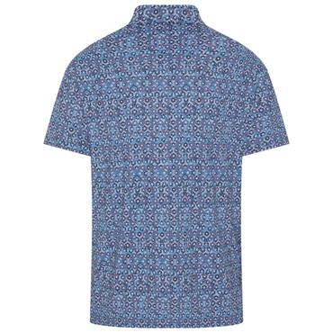 Original Penguin Gents Heritage Floral Polo Black - Iris 417