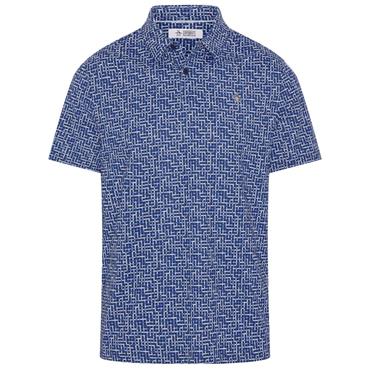 Original Penguin Gents Theory Gingham Polo Black Iris 417