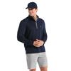 Original Penguin Gents Mixed Media 1/4 Zip Pullover Black Iris 417