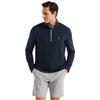 Original Penguin Gents Mixed Media 1/4 Zip Pullover Black Iris 417