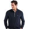 Original Penguin Gents Mixed Media 1/4 Zip Pullover Black Iris 417