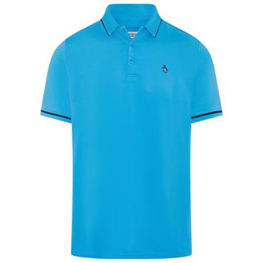 Original Penguin Gents Solid Polo Malibu Blue 454