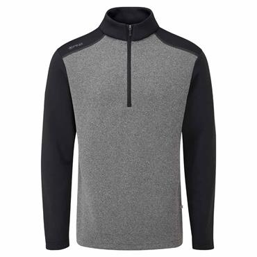 Ping Gents Ramsey ½ Zip Top Black Marl - Black