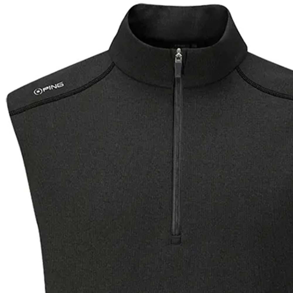 Ping Gents Ramsey ½ Zip Fleece Vest Black