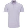 Ping Gents Owain Striped Polo Shirt Purple Ash