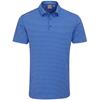 Ping Gents Owain Striped Polo Shirt Ultra Blue