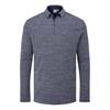 Ping Gents Creek Long Sleeve Polo Shirt Navy - Melange