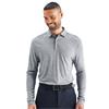 Ping Gents Creek Long Sleeve Polo Shirt Rock Melange