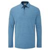 Ping Gents Creek Long Sleeve Polo Shirt Tidal Blue Melange