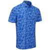 Ping Gents Diego Foliage Polo Shirt Cornflower Blue
