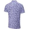 Ping Gents Diego Foliage Polo Shirt Purple Ash