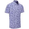 Ping Gents Diego Foliage Polo Shirt Purple Ash