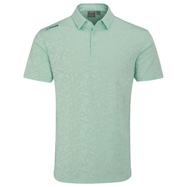 Ping Gents Geo Camo Polo Shirt Misty Green