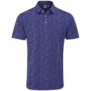 Ping Gents Geo Camo Polo Shirt Twilight