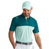 Ping Gents Hall Colour Block Polo Shirt Forest - Misty Green