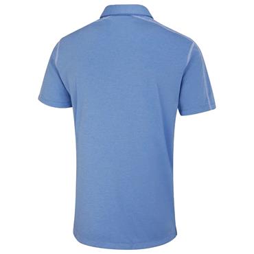 Ping Gents Fynn Heathered Polo Shirt Cornflower Blue Marl
