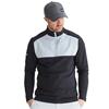 Ping Gents Keeton ½ Zip Midlayer Top Black - Pearl Grey