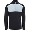 Ping Gents Keeton ½ Zip Midlayer Top Black - Pearl Grey