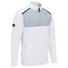 Ping Gents Keeton ½ Zip Midlayer Top White - Pearl Grey