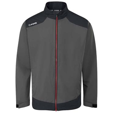 Ping Gents Aquadrive Waterproof Full Zip Jacket Asphalt - Black
