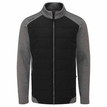 Ping Gents Aiden Hybrid Fleece Jacket Asphalt Marl - Black