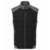 Ping Gents Aiden Hybrid Fleece Vest Asphalt Marl - Black