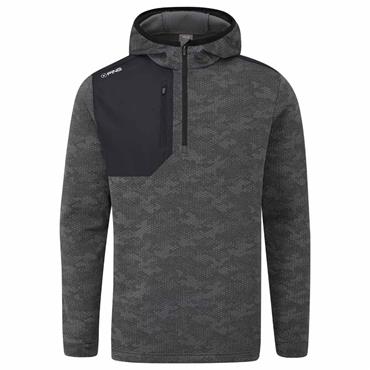 Ping Gents Nexa Hooded Half Zip Fleece Black