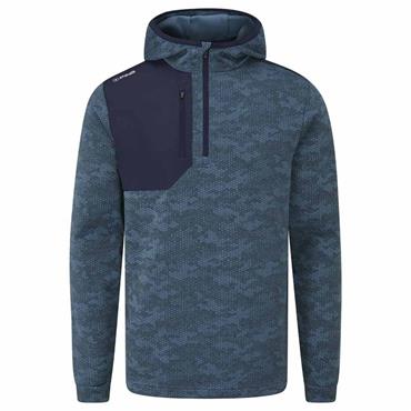 Ping Gents Nexa Hooded Half Zip Fleece Blue Fusion - Navy