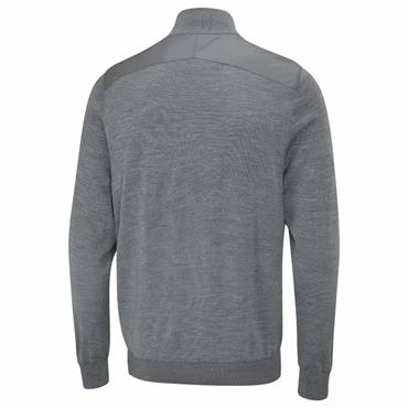 Ping Gents Connell Hybrid ¼ Zip Insulated Sweater French Grey Marl