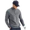 Ping Gents Connell Hybrid ¼ Zip Insulated Sweater French Grey Marl