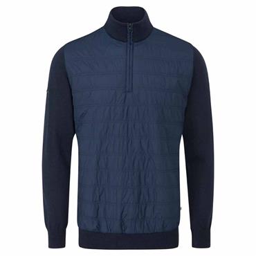 Ping Gents Connell Hybrid ¼ Zip Insulated Sweater Navy