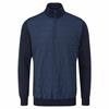 Ping Gents Connell Hybrid ¼ Zip Insulated Sweater Navy
