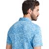 Ping Gents Marek Camo Jacquard Polo Shirt Baltic Sea Multi