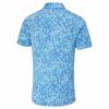 Ping Gents Marek Camo Jacquard Polo Shirt Baltic Sea Multi