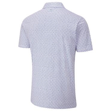 Ping Gents Ephron Polo Shirt White - Pink Haze