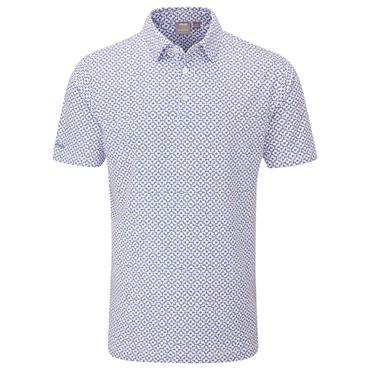 Ping Gents Ephron Polo Shirt White - Pink Haze