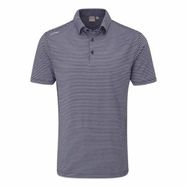 Ping Gents Langford Polo Shirt Bright Navy - White