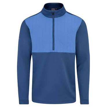 Ping Gents Ezra Insulated ½ Zip Fleece Midlayer Deep Sea Blue - Blue Yonder