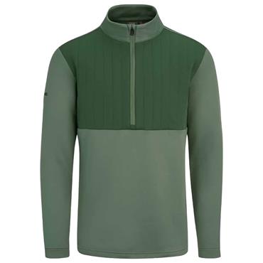 Ping Gents Ezra Insulated ½ Zip Fleece Midlayer Laurel - Gorse Green