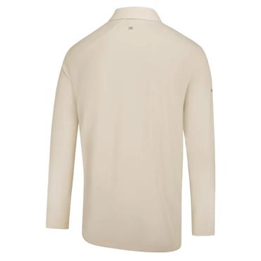 Ping Gents Demitri Long Sleeve Polo Shirt Egret