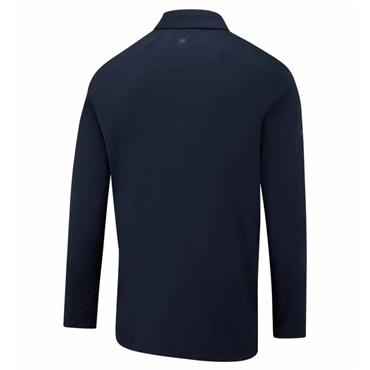 Ping Gents Demitri Long Sleeve Polo Shirt Navy