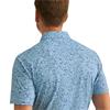 Ping Gents Gilmore Printed Polo Shirt Dusty Blue