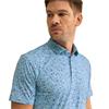 Ping Gents Gilmore Printed Polo Shirt Dusty Blue