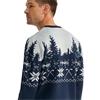 Ping Gents Christmas Jumper Oxford Blue - Pearl Grey