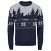 Ping Gents Christmas Jumper Oxford Blue - Pearl Grey