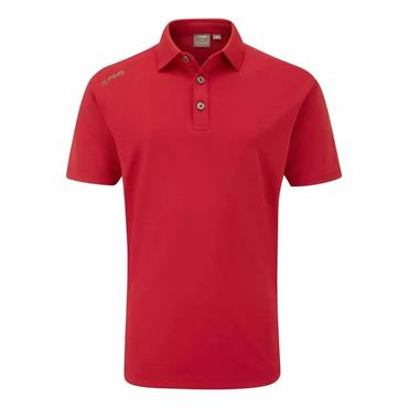 Ping Junior Lindum Polo Shirt Rich Red
