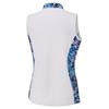 Ping Ladies Bardot Sleeveless Polo Shirt White - Laguna Multi