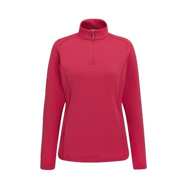 Aveline Ladies Long Sleeve Half Zip Top - Freesia