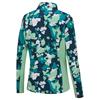 Ladies Lolette Printed Long Sleeve Top Emerald Multi - Mint